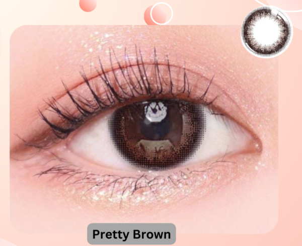 عدسة pretty Brown